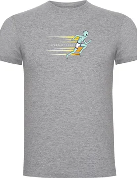 Speed Of Light Short Sleeve T-shirt Heather Grey S Men - Kruskis - FashionsVida