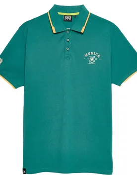 Polo à Manches Courtes Varsity Lifestyle Green M