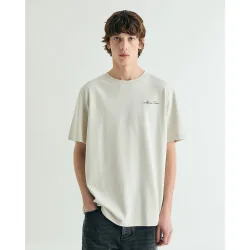 Camiseta de hombre con print trasero de manga corta