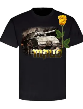 Panzer Maus Panzerkampfwagen VIII Gemälde Kunst Berlin T-Shirt. Summer Cotton Short Sleeve O-Neck Mens T Shirt New S-3XL - Aliexpress - FashionsVida