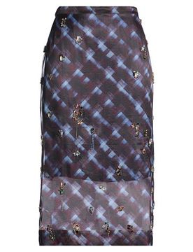 Midi-Rock Damen Dunkelviolett 40 Damen