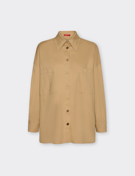 ELENA MIRO camicia lunga donna cammello