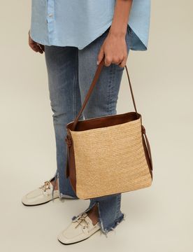 Sac hobo Nots effet raphia