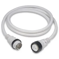 Powercord Cordset 125/ 7.5 M 50 A 250v White One Size unisex