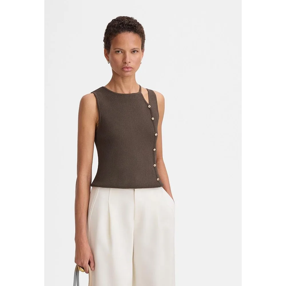 Top de mujer de corte recto diseño cut-out - Simorra - FashionsVida