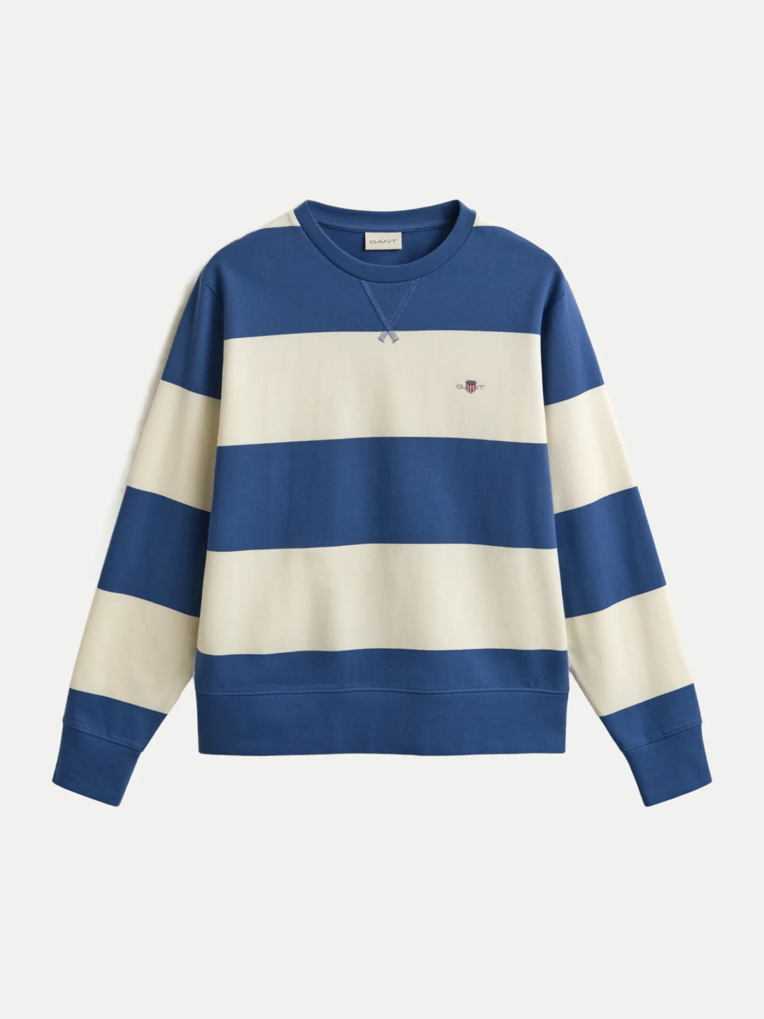 Gant Rundhalssweatshirt Blau S - Gant - FashionsVida
