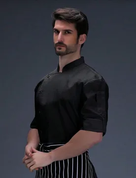 Chaqueta de chef ajustable de manga larga/corta, unisex, transpirable, adecuada para cocina, panadería, restaurante, hotel, todo el año - Shein - FashionsVida