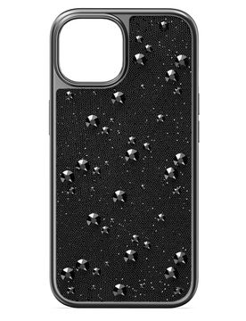 Custodia per smartphone High, Cristalli Flat Back, iPhone® 15, Nero OS