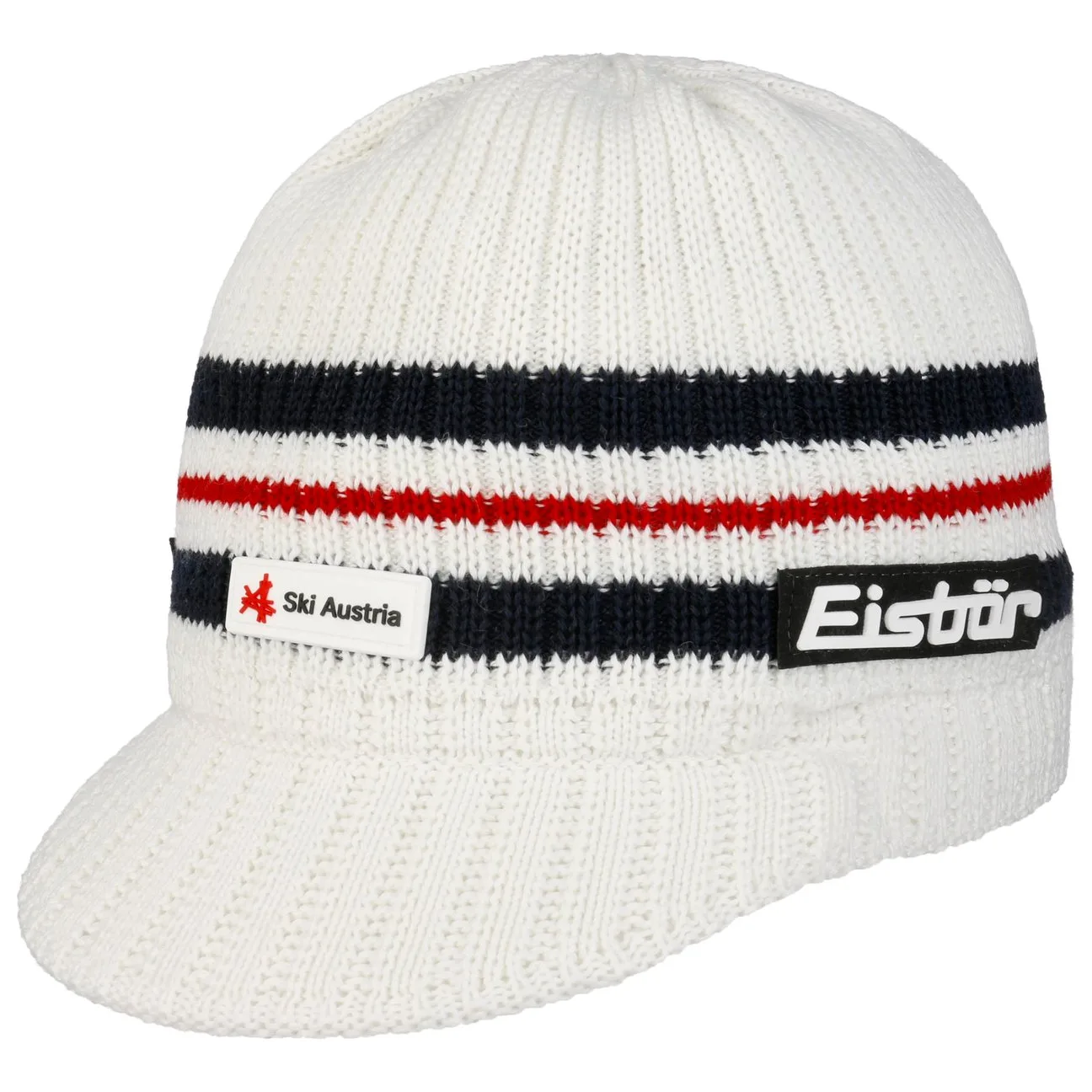 Pauli Ski Austria Knit Beanie with Peak by - white - Herren - Size: One Size - Eisbär - FashionsVida