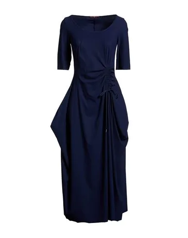 Midi-Kleid Damen Nachtblau 36 Damen - High - FashionsVida