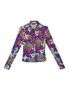 Camicia Flowers Leopard