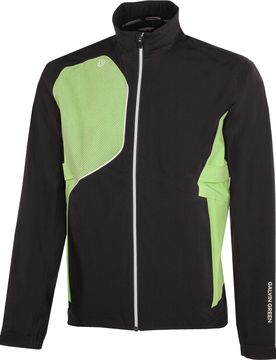 Regenjacke Ames, schwarz/grün xxl