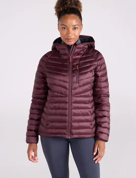 Skyline Extreme Womens Down Jacket - Burgundy - Burgundy - Size: 12 - Mountain Warehouse - FashionsVida