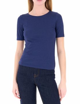 T-shirt a costine BLU OCEANO XL