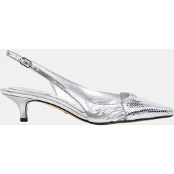 Kitten heel cortes originales piel azul marino