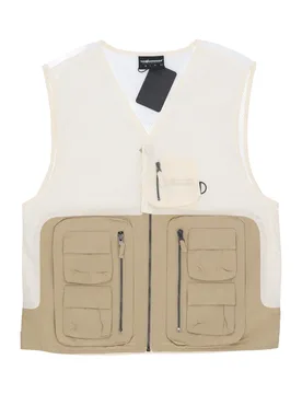Smanicato Uomo Battalia Vest Off White - The Hundreds - FashionsVida