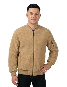 Polaire Zippée Ma1 Sherpa Camel 2XL Homme - Brandit - FashionsVida