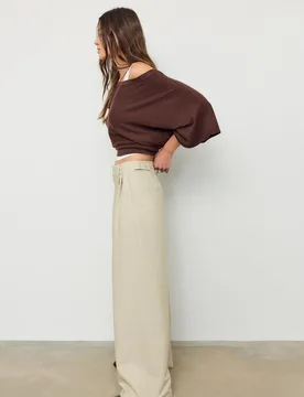 Super weite, verstellbare Hose Steingrau 34 - Stradivarius - FashionsVida