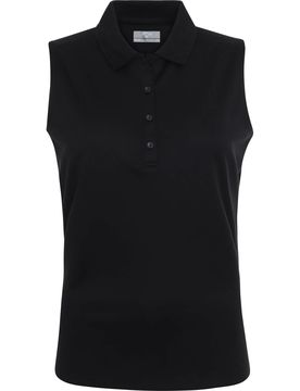 Polo Knit, ärmellos, schwarz l