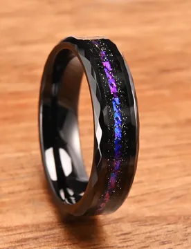 Black 8mm tungsten carbide ring for man anillos bague homme pareja de compromiso fashion jewelry wedding bands engagement rings - Aliexpress - FashionsVida