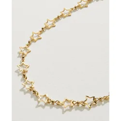 Collar de mujer de estrellas