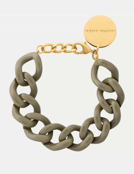 Mini Flat Chain Bracelet Grün