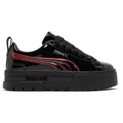 Batman X Mayze "Catwoman" Womens Black Trainers Patent Leather - Size Uk 4.5