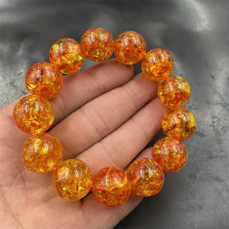 Floral amber bead bracelet - Aliexpress - FashionsVida