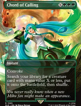 Chord of Calling (Foil) (Secret Lair - Hatsune Miku: Digital Sensation) Secret Lair Drops - Magic: The Gathering - FashionsVida