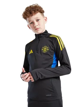 Manchester United Kinder Trainingsoberteil 2025/26 - Noir - unisex - Size: 13/14 ans - Adidas - FashionsVida