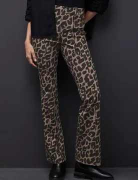 Leo Bootcut Hose female Braun
