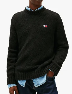 Pull en maille cotelé en coton mélangé - Tommy hilfiger - FashionsVida
