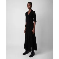 Zadig & Voltaire - Vestido larga Memphis en algodón