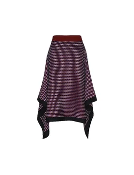 Jupe midi LAHAR rouge foncé 42 - SKFK - FashionsVida