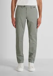Pantalone slim fit uomo verde agave