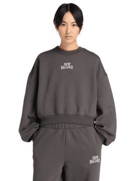 Fleece Damen Sweatshirts - Schwarz - Größe L - Baumwoll-Jersey Black L