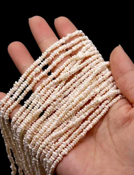 Real Natural Freshwater Pearls Beads 3-4mm Flat Beads for DIY Fashion Jewelry Making Earrings Bracelets Necklaces Accessories - Aliexpress - FashionsVida