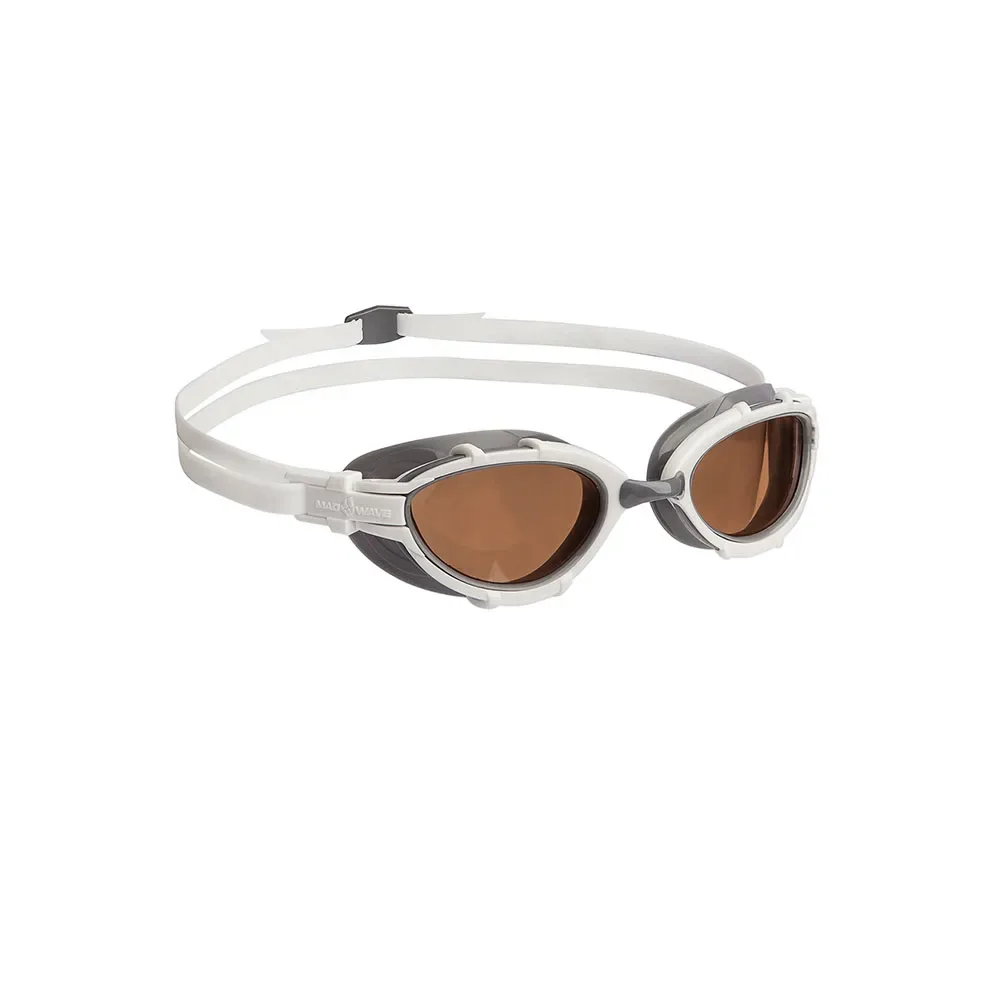 Triathlon Polarized Polarized Swimming Goggles White One Size Men,Women - Mad Wave - FashionsVida