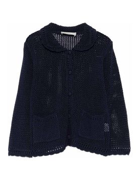 Cardigan in misto lino e cotone