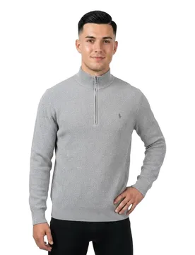 Polo Maglione Con Mezza Zip 785a1017 Andover Heather XL