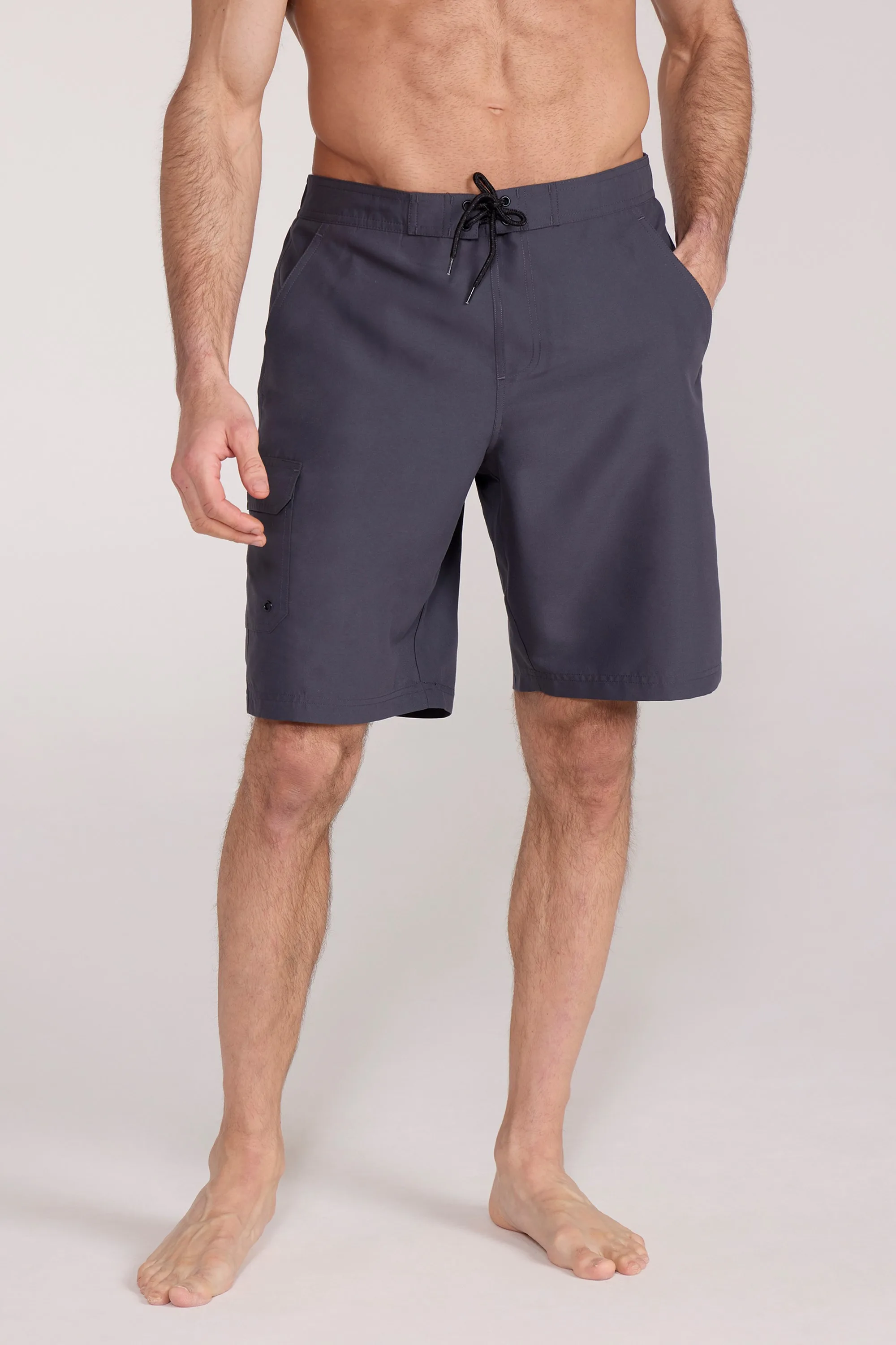 Ocean Mens Boardshorts - Grey - Grey - Size: M - Mountain Warehouse - FashionsVida
