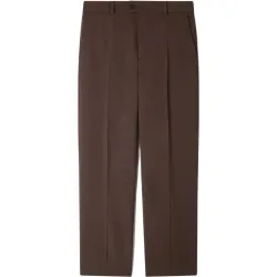 Pantalón de traje de hombre oversize de lana virgen