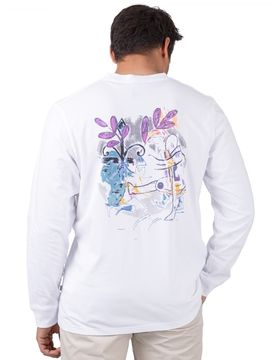 Mark Jon Pilkington Long Sleeve White S Herren