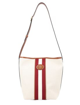Bally Mini Linen Shoulder Bag