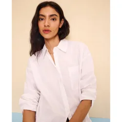 Camisa oversize lisa de mujer