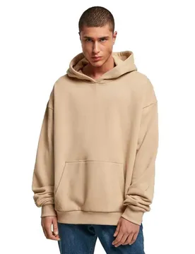 Felpa Con Cappuccio Ultra Heavy Cotton Box Union Beige 5XL