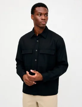 Only & Sons - Sobrecamisa de hombre de lino y algodón regular fit - Only & Sons - FashionsVida