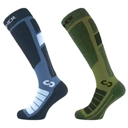 Chaussettes Pro Ll Dbl Navy Blue / Green EU 45-47 ,Femme