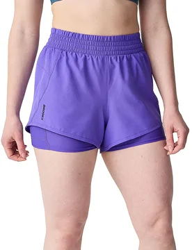 Short de course 2en1 Dashs violet M - Brooks - FashionsVida