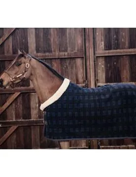 Abschwitzdecke SHOW HEAVY blau kariert 125 cm - Kentucky Horsewear - FashionsVida